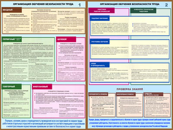 ПС41 Организация обучения безопасности труда (пластик, a2, 2 листа) - Плакаты - Охрана труда - ohrana.inoy.org